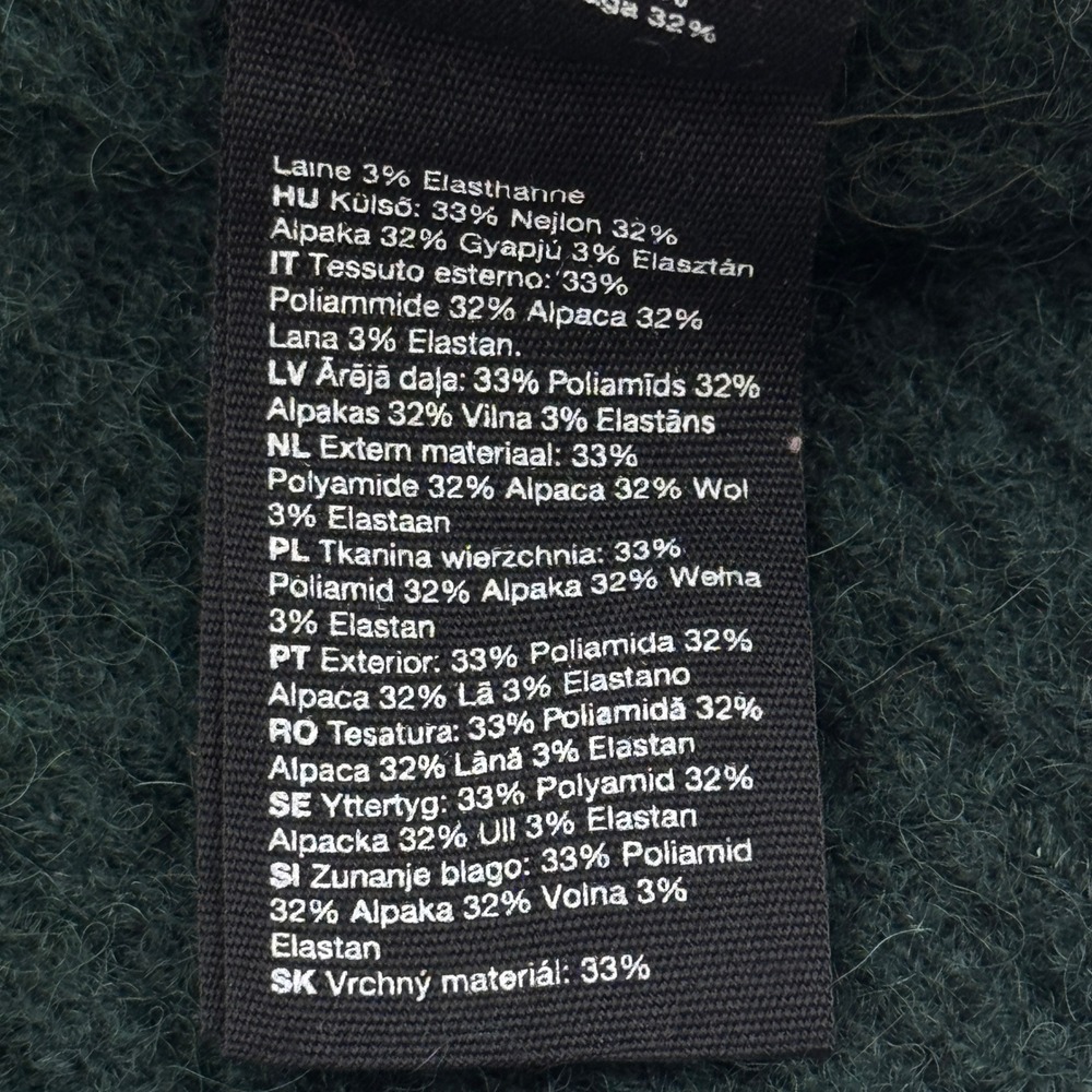& Other Stories Alpaca Blend Boxy Cardigan Green Oversized Pocket Sweater XS - Picture 5 of 8